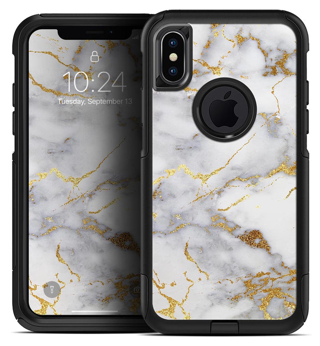 Marble & Digital Gold Foil V2 - Skin Kit for the iPhone OtterBox Cases