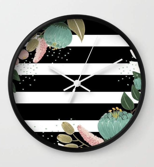 Fancy Lines Wall clock